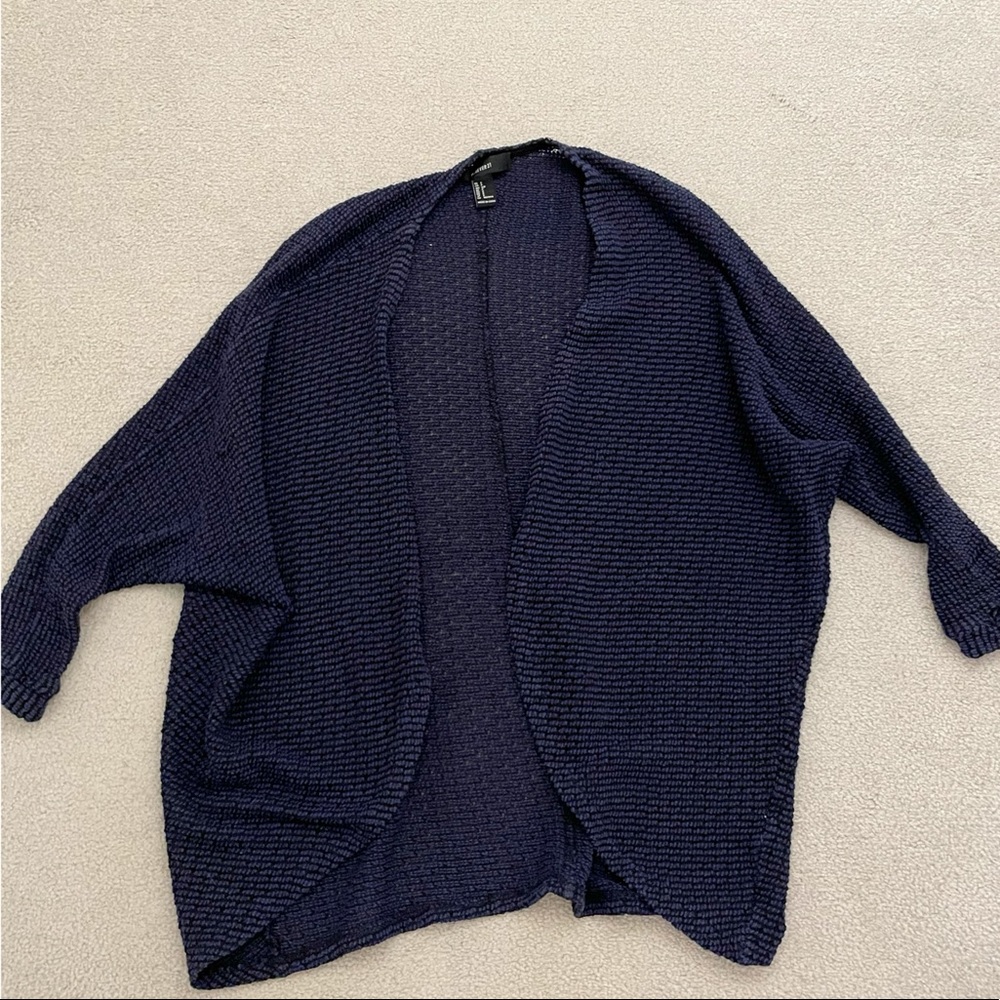 Navy Knit Cardigan Forever 21